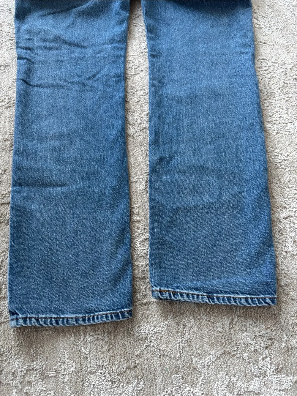 Levi's Men's 511 Medium Blue Straight-Leg Jeans Leather Tags Premium Size 38x32